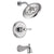 Delta Cassidy Collection Chrome Monitor 14 H2Okinetic Tub and Shower Faucet Combination INCLUDES Single Lever Handle and Rough-Valve without Stops D1483V