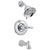 Delta Victorian Collection Chrome Finish Monitor 14 Series Tub & Shower Combo Faucet INCLUDES Single Lever Handle and Rough-Valve without Stops D1515V