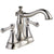 Delta Cassidy Collection Polished Nickel Finish 4" Centerset Lavatory Bathroom Faucet INCLUDES Two Lever Handles and Metal Pop-Up Drain D1805V