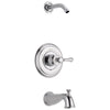 Delta Cassidy Collection Chrome Monitor 14 Tub and Shower Combination - Less Showerhead INCLUDES Single Lever Handle and Rough-in Valve with Stops D1824V