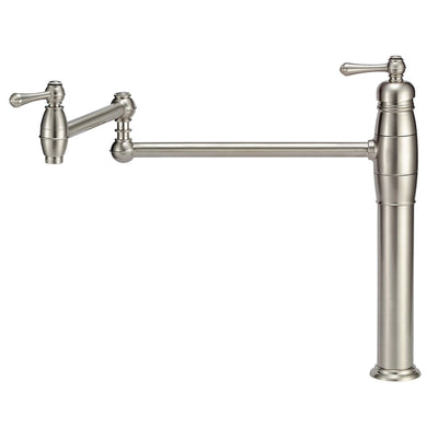 Danze Opulence Traditional Stainless Steel Finish Deck Mount Pot Filler Faucet