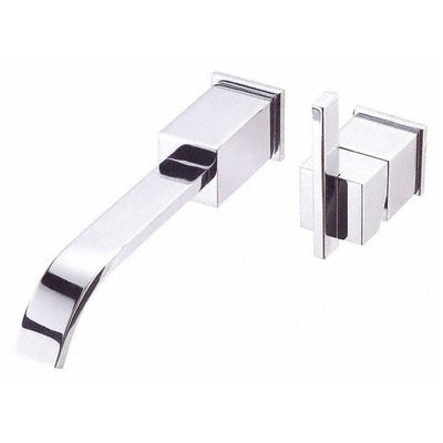 Danze Sirius Chrome Single Handle Wall Mount Bathroom Faucet with Touch Drain INCLUDES Rough-in Valve