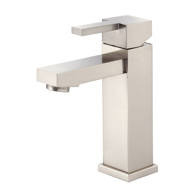 Danze Reef Brushed Nickel Single Handle Bathroom Sink Lavy Faucet w Drain