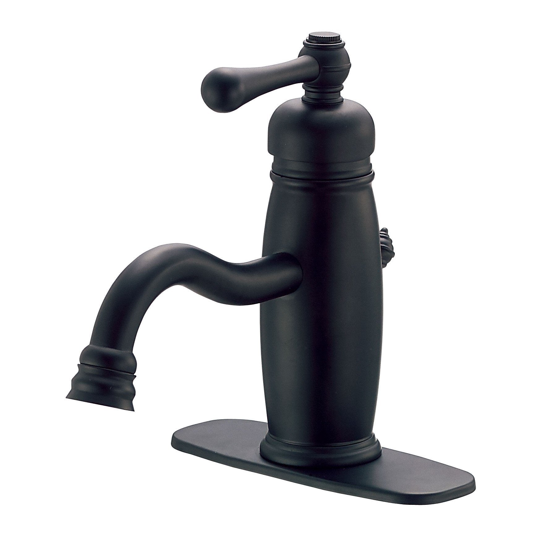 Danze Opulence Satin Black Single Handle Center Set Bathroom Sink Faucet