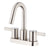 Danze Amalfi Brushed Nickel High Spout 4" Centerset Bathroom Faucet w/ Drain