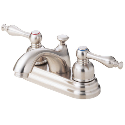 Danze Sheridan Brushed Nickel 2 Handle Centerset Bathroom Faucet w/ Pop-up Drain