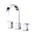 Danze Sirius Chrome Modern 2 handle Widespread Roman Tub Filler Faucet INCLUDES Rough-in Valve