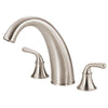 Danze Bannockburn Brushed Nickel HiArch Spout Widespread Roman Tub Filler Faucet INCLUDES Rough-in Valve