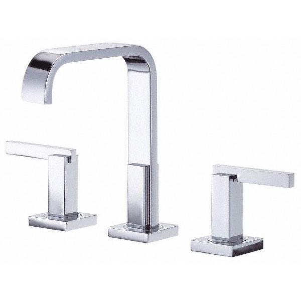 Danze Sirius Chrome Modern Trimline High Spout Widespread Bathroom Faucet