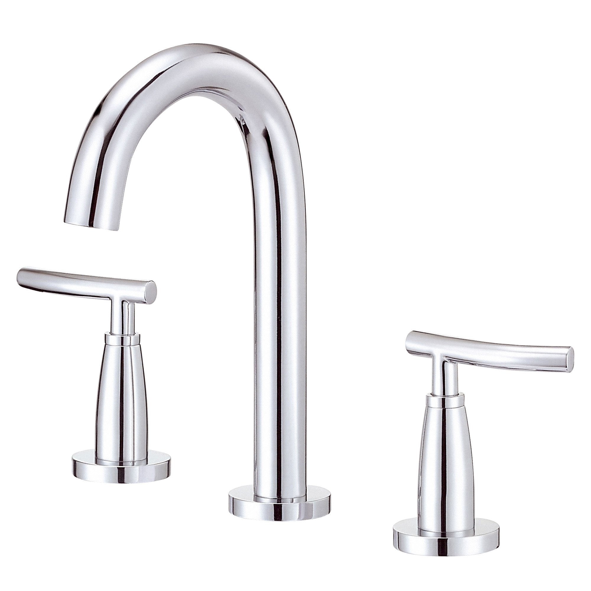 Danze Sonora Chrome Trimline Slim handle Widespread Bathroom Sink Faucet