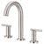 Danze Parma Brushed Nickel Cylindrical Trimline Slim Widespread Bathroom Faucet