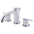 Danze Parma Chrome Cylindrical Widespread Roman Tub Filler Faucet INCLUDES Rough-in Valve