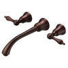 Danze Fairmont Oil Rubbed Bronze Wall Mount Bathroom Sink Faucet with Touch Drain INCLUDES Rough-in Valve