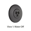 Delta Modern Matte Black Finish HydraChoice Wall Mount Body Spray Includes Valve, Round Trim, and Invigorating Spray Head D3651V