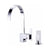 Danze Sirius Chrome Single Handle Modern High Arch Kitchen Faucet with Sprayer