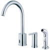 Danze Parma Chrome Electronic Eye Single Handle Kitchen Faucet with Sprayer