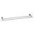 Danze Parma Modern 24" Chrome Double Towel Bar Rack