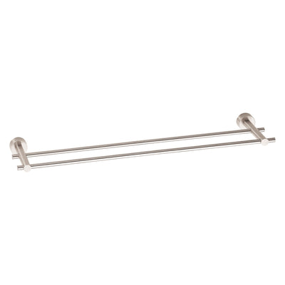 Danze Parma Modern 24" Brushed Nickel Double Towel Bar Rack