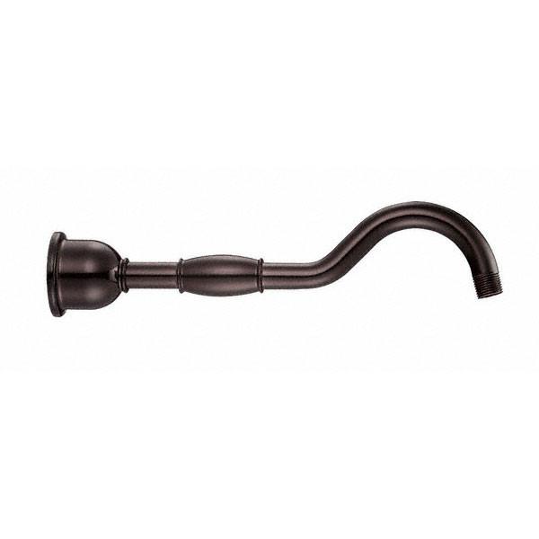 Danze Victorian Style 12" Oil Rubbed Bronze Wall Mount Shower Arm & Flange