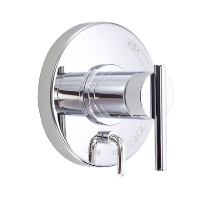 Danze Parma Chrome Single Handle Pressure Balance Shower Control with Diverter INCLUDES Rough-in Valve