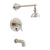 Danze Sonora Brushed Nickel Single Handle Tub and Shower Combo Faucet INCLUDES Rough-in Valve