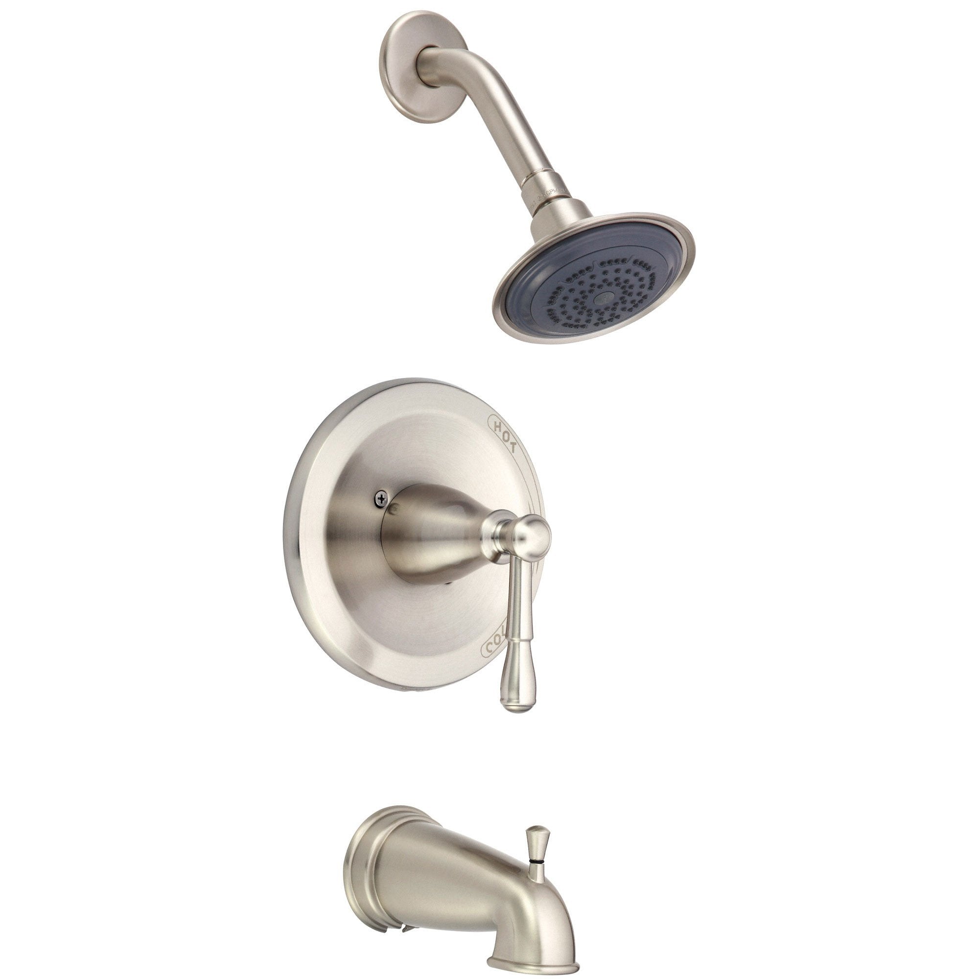 Danze Eastham Brushed Nickel Single Handle Tub and Shower Combo Faucet INCLUDES Rough-in Valve