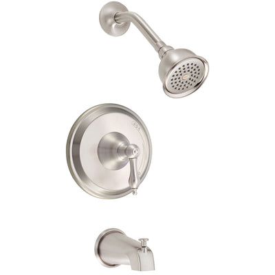 Danze Fairmont Brushed Nickel Single Lever Handle Tub & Shower Combo Faucet INCLUDES Rough-in Valve