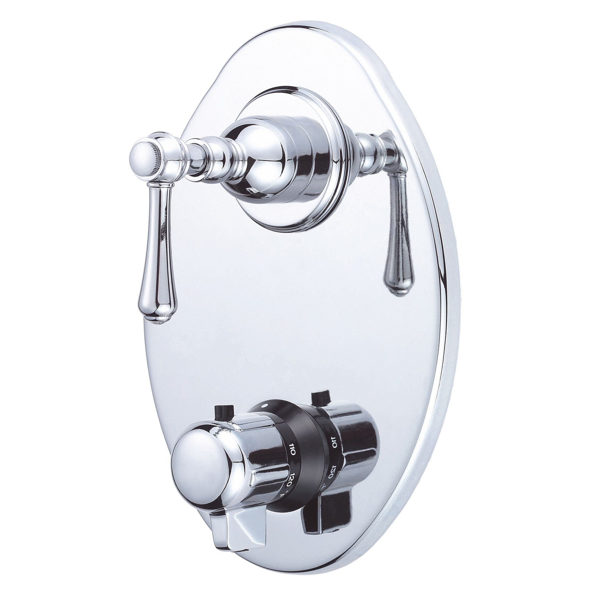 Danze Opulence Chrome Two Handle 1/2" Thermostatic Shower Faucet Control INCLUDES Rough-in Valve