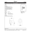 Danze Parma Brushed Nickel 1 Handle Volume Control 4-Port Shower Diverter INCLUDES Rough-in Valve