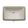 Decolav Classically Redefined Rectangular Undermount Bathroom Sink with Overflow in Biscuit 467875