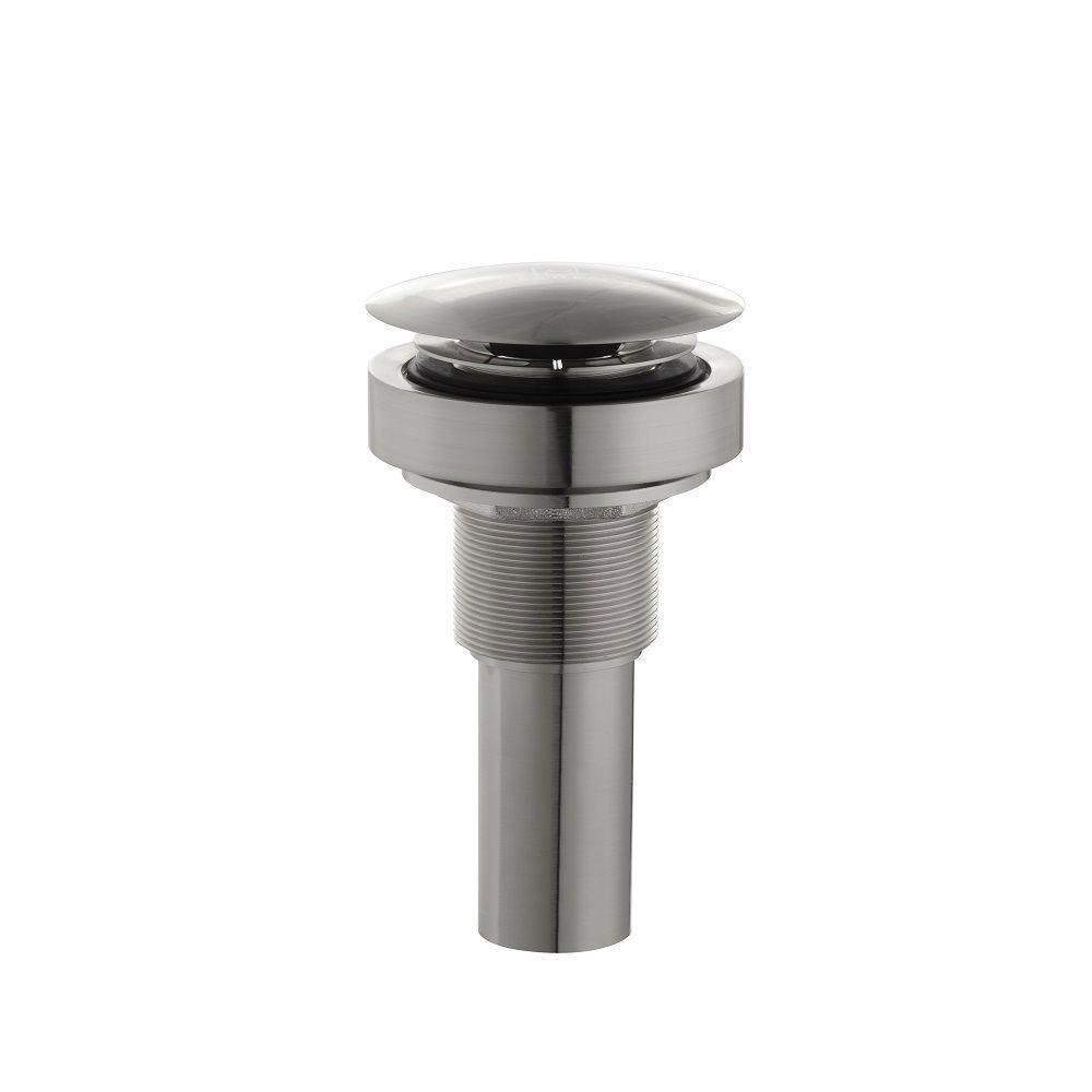 Decolav 2.953 inch x 8.625 inch Drain with Removable Mounting System in Satin Nickel 525009