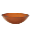 Decolav Translucence Glass Vessel Sink in Burnt Orange 542892