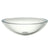 Decolav Translucence Glass Vessel Sink in Transparent Crystal 542900