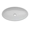 Decolav 1448-CWH Classically Redefined Oval Vessel Lavatory Sink, White 542924