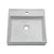 Decolav 1464-CWH Classically Redefined Low Profile Square Above Counter Lavatory Sink, White 542935