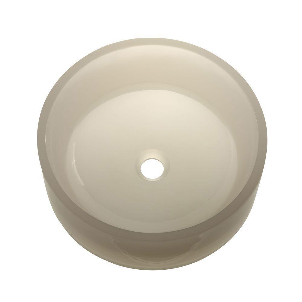 Decolav Incandescence Tall Round Vessel Sink in Mist 543050