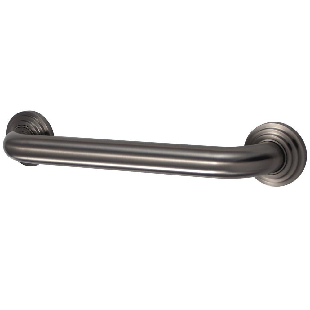 Kingston Brass Grab Bars - Satin Nickel Milano 12" Decorative Grab Bar DR214128