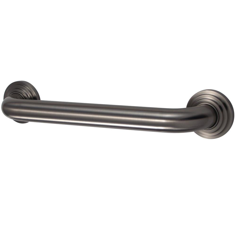 Kingston Brass Grab Bars - Satin Nickel Milano 18" Decorative Grab Bar DR214188