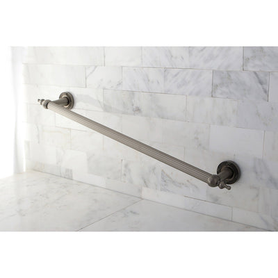 Kingston Satin Nickel Templeton Grab Bar For Bathroom Or Shower: 24" DR710248