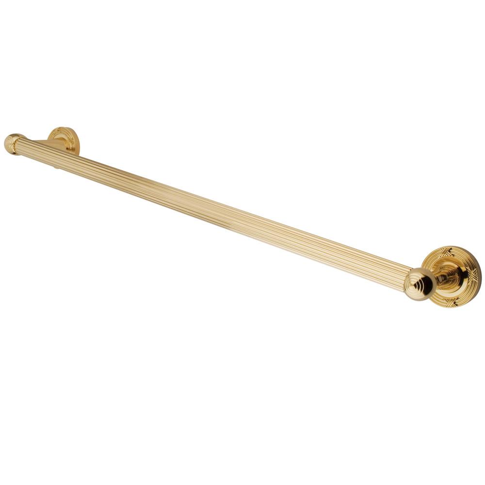 Kingston Polished Brass Georgian Grab Bar for bathrooms & shower: 24" DR910242