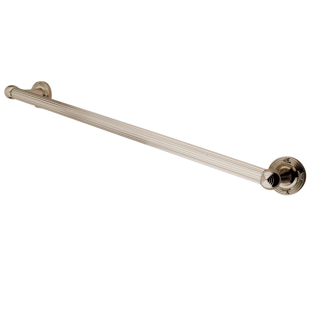 Kingston Polished Nickel Georgian Grab Bar for bathrooms & shower: 24" DR910246