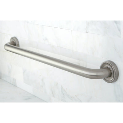 Kingston Brass Grab Bars - Satin Nickel Camelon 24" Decorative Grab Bar DR914248