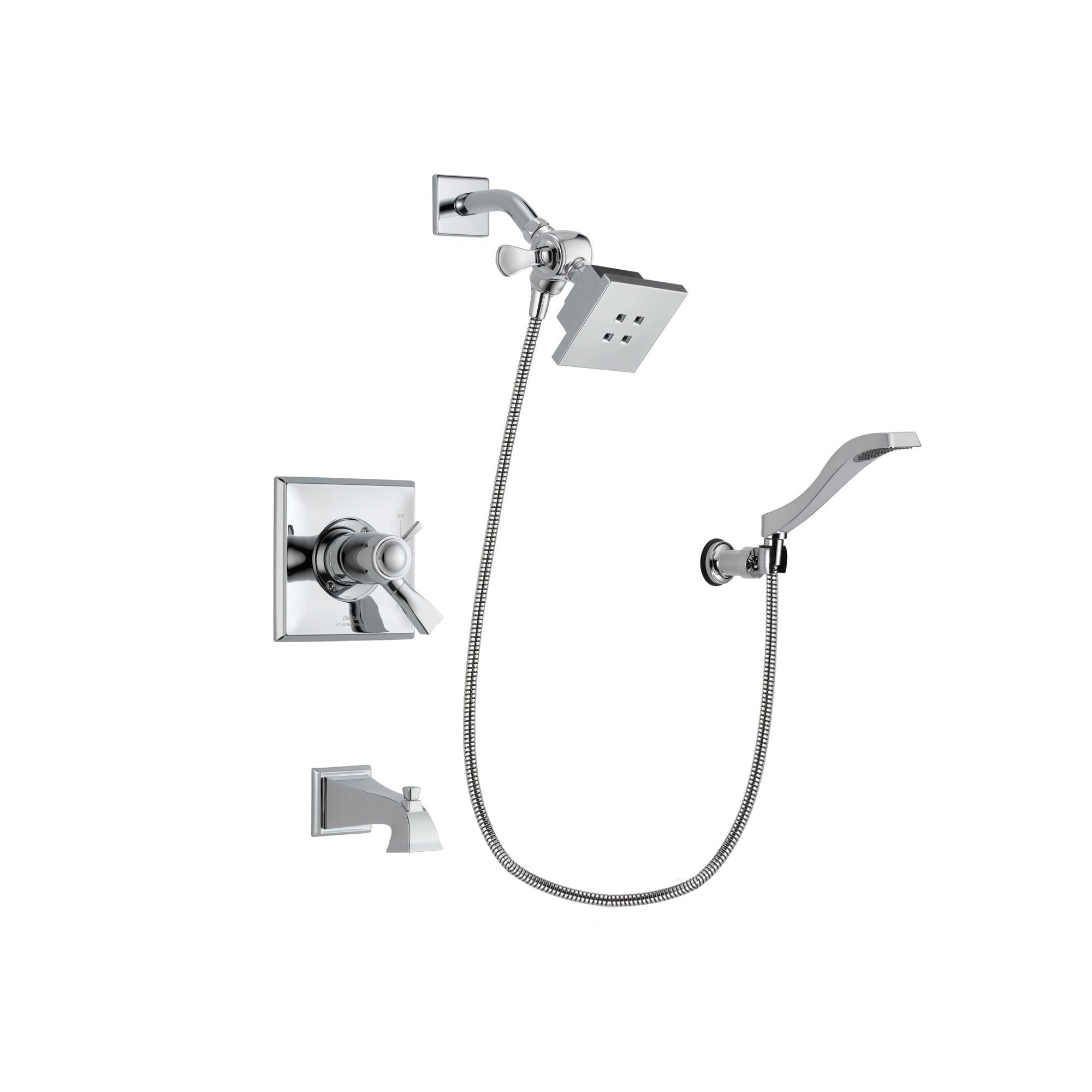 Delta Dryden Chrome Tub and Shower Faucet System with Hand Shower DSP0002V