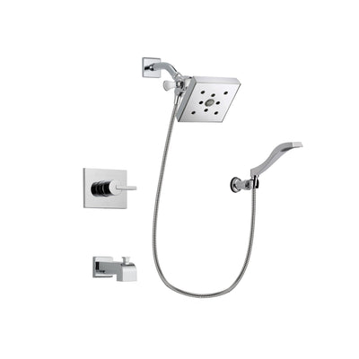 Delta Vero Chrome Tub and Shower Faucet System Package with Hand Shower DSP0042V