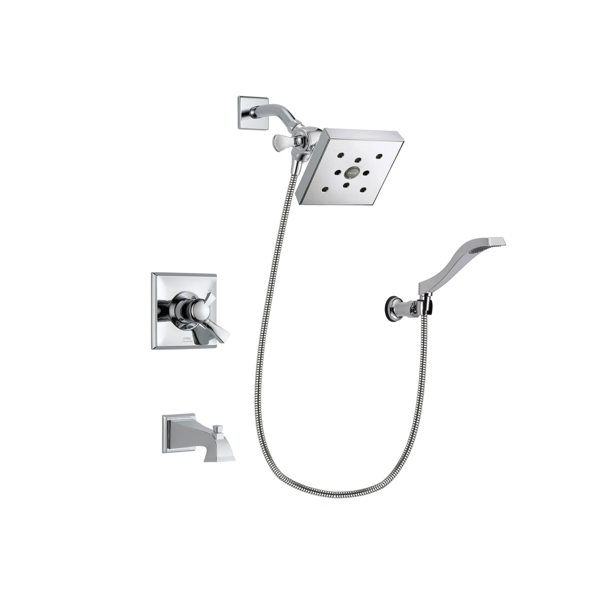 Delta Dryden Chrome Tub and Shower Faucet System with Hand Shower DSP0045V