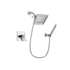 Delta Arzo Chrome Finish Thermostatic Shower Faucet System Package with 6.5-inch Square Rain Showerhead and Modern Handheld Shower Spray with Wall Bracket and Hose Includes Rough-in Valve DSP0069V