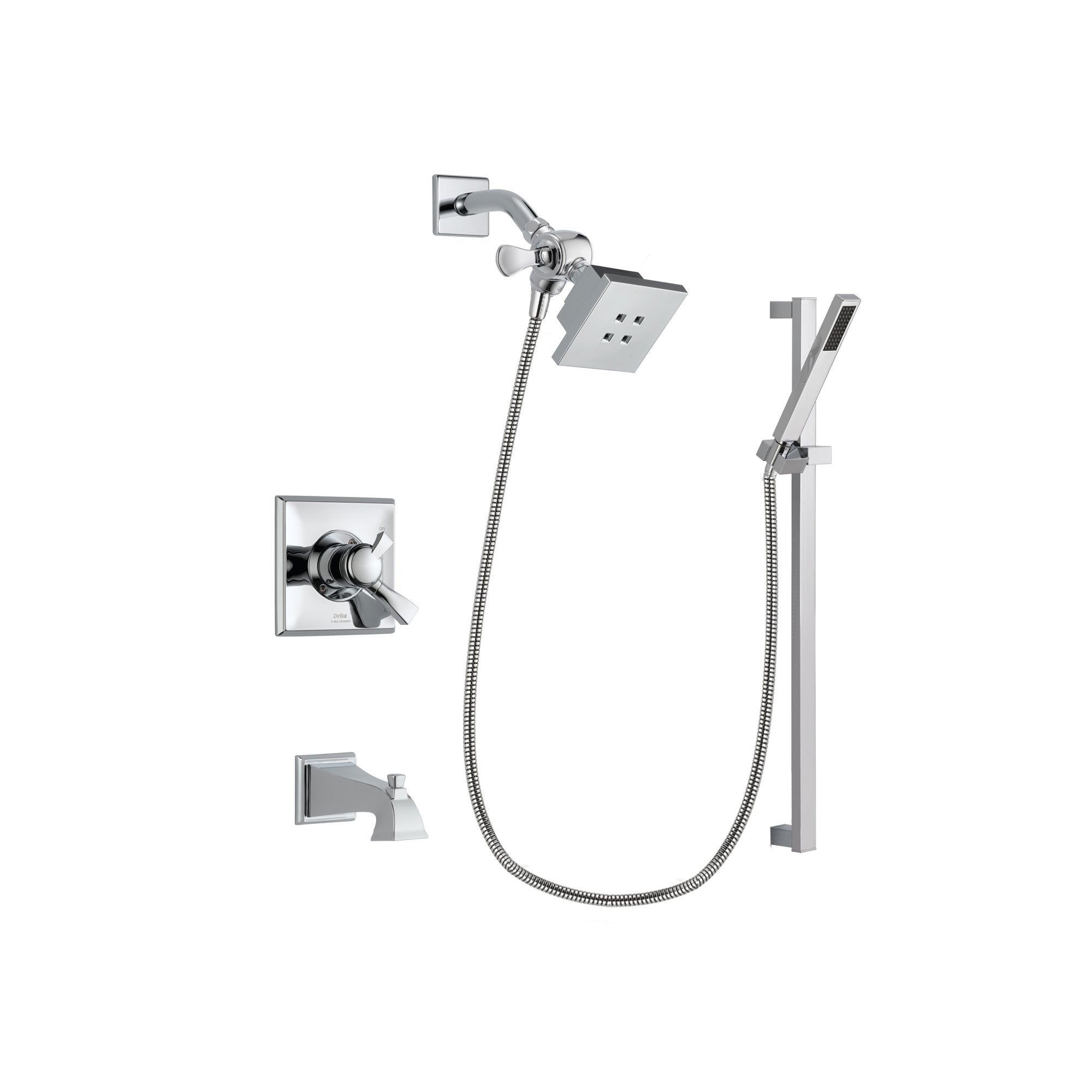 Delta Dryden Chrome Tub and Shower Faucet System with Hand Shower DSP0205V