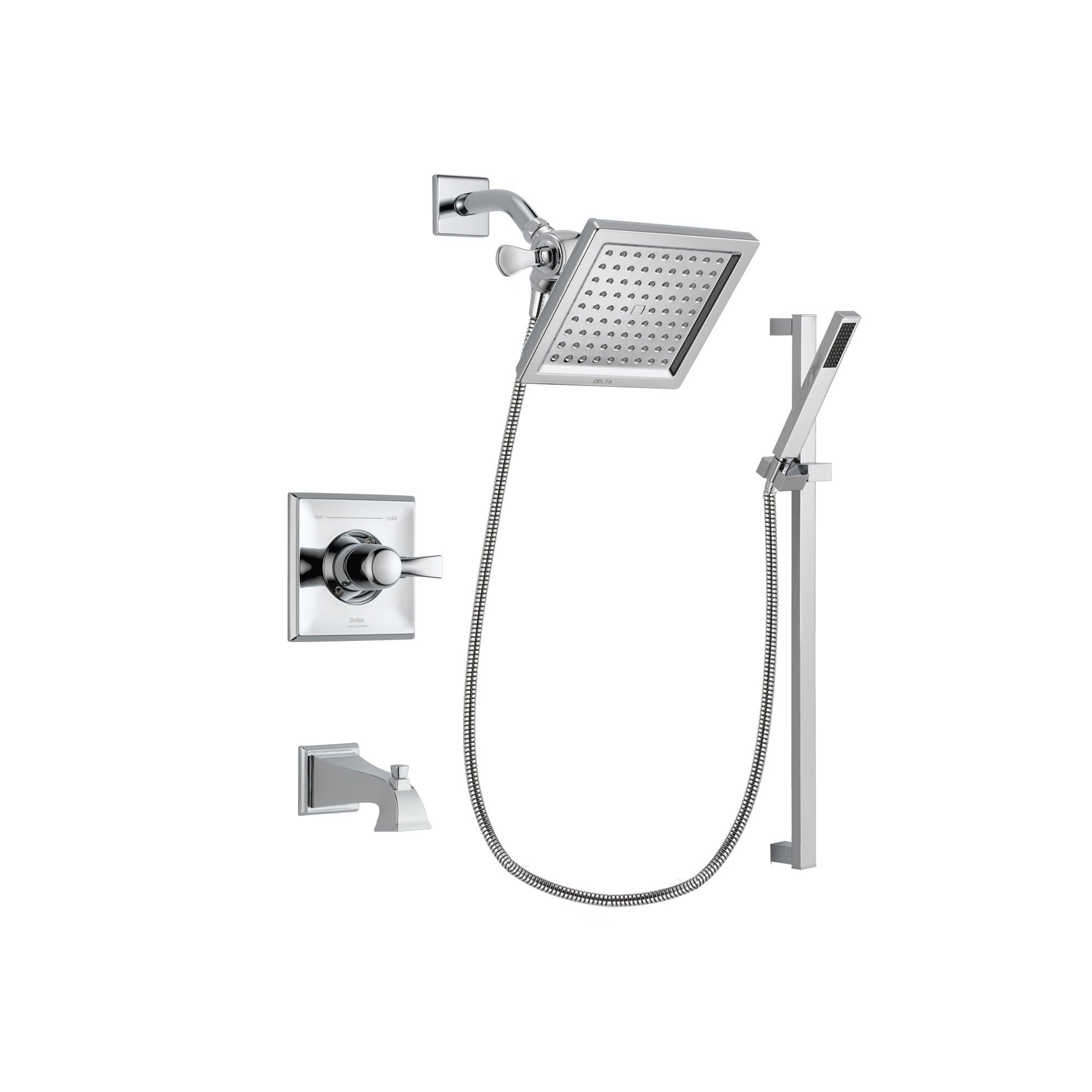 Delta Dryden Chrome Tub and Shower Faucet System Package w/ Hand Shower DSP0215V