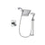 Delta Dryden Chrome Shower Faucet System w/ Shower Head and Hand Shower DSP0270V