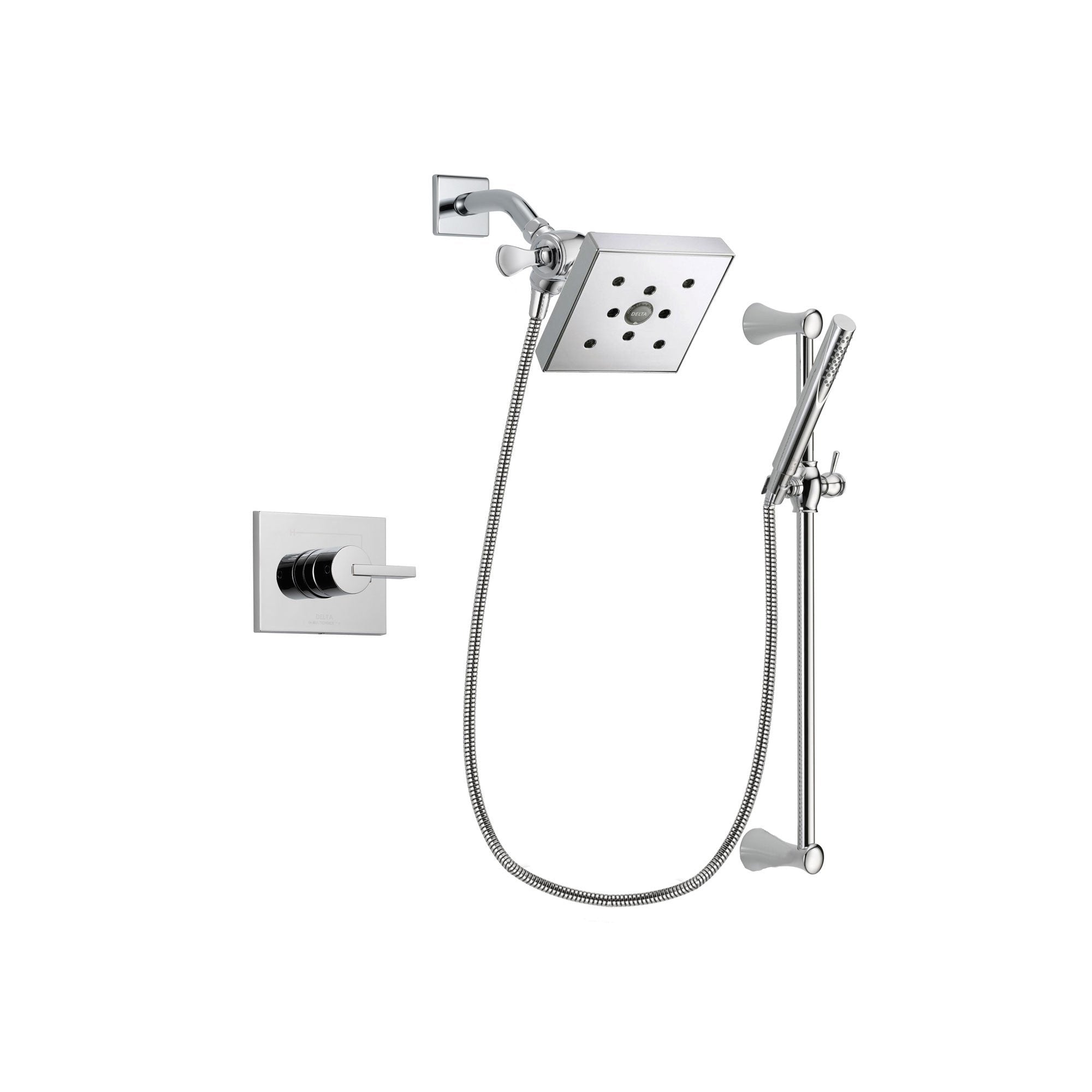 Delta Vero Chrome Shower Faucet System with Shower Head and Hand Shower DSP0281V